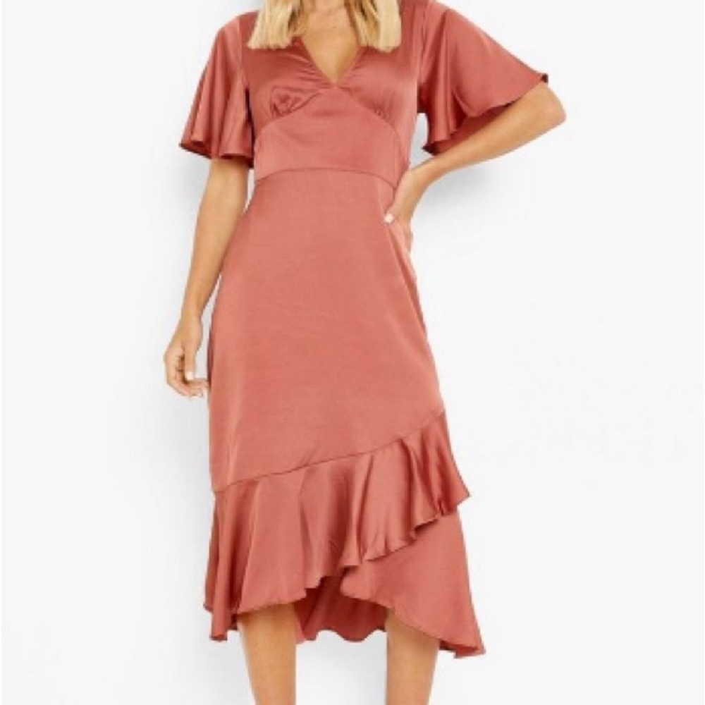 Burnt orange dress